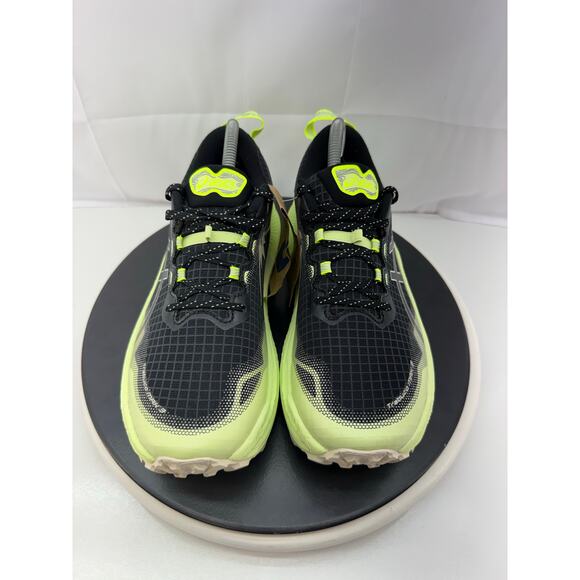 Asics Trabuco Max 3 Womens Size 10 Trail Running Shoes Black Green 1012B606 - Picture 2 of 10